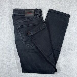Diesel LARKEE BEEX Jeans Mens 32x30 Black Tapered Stretch Denim Distressed